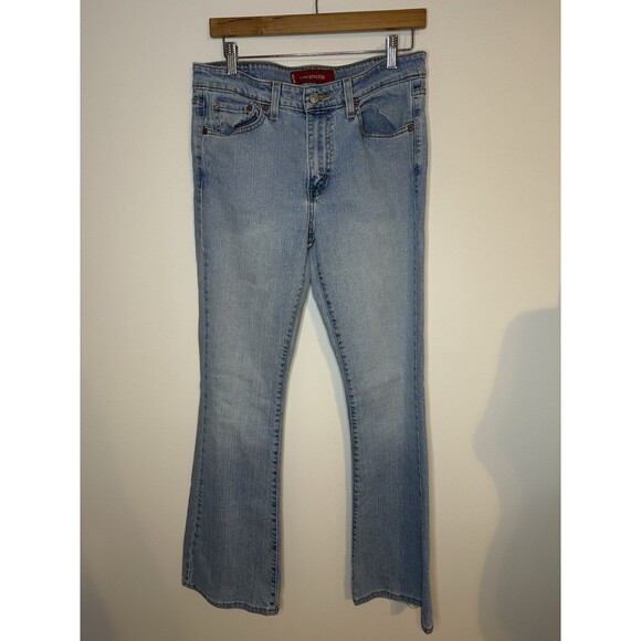 Levi’s 519 Vintage Jeans Low Stretch Flare Light Wash Sz 11 Junior Long - Picture 2 of 12